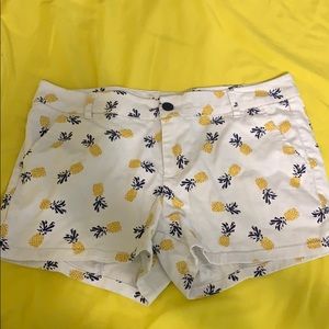 Pineapple shorts, super cute for summer.